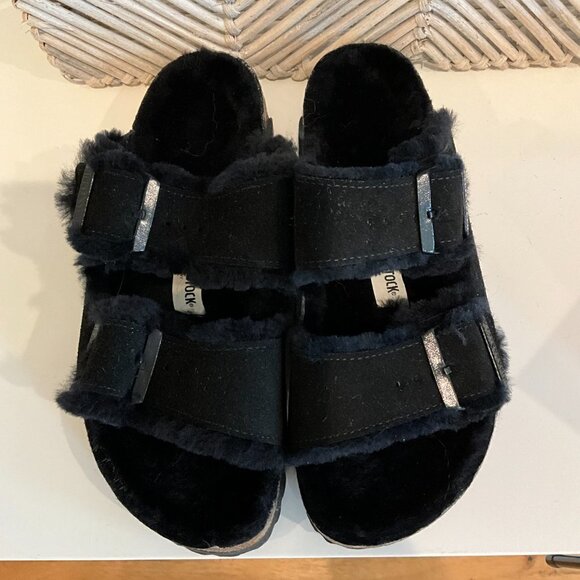 BIRKENSTOCK ARIZONA FUR 6 NIB - Picture 1 of 4